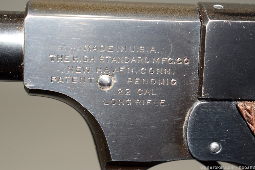 Nice High Standard Model A Semi Auto Pistol 22 LR C&R 1941-img-13