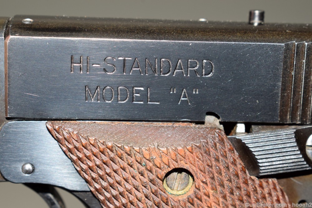 Nice High Standard Model A Semi Auto Pistol 22 LR C&R 1941-img-11
