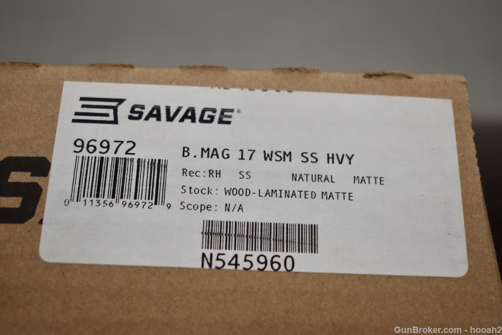 Nice Savage B.MAG Target Stainless Laminate Bolt Action Rifle 17 WSM W Box-img-44
