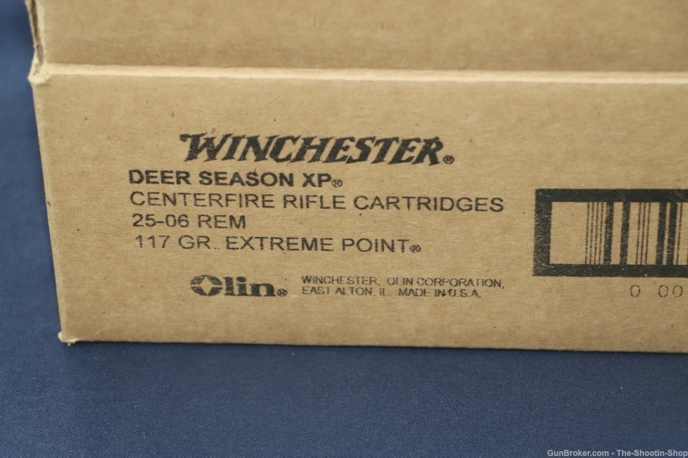 Winchester DEER SEASON 25-06 REM Rifle Ammunition 200RD AMMO CASE 117GR XP -img-9