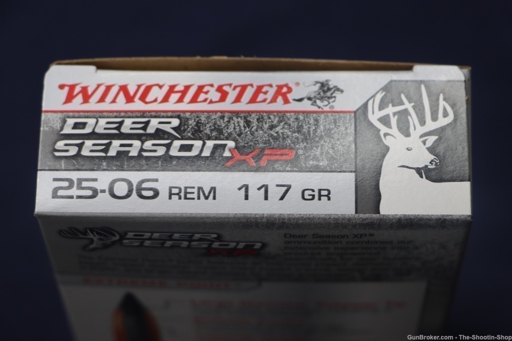 Winchester DEER SEASON 25-06 REM Rifle Ammunition 200RD AMMO CASE 117GR XP -img-5