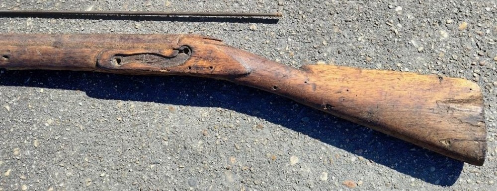 Original Springfield 1816 Musket Great Barrel Exceptional Ramrod Bad Wood-img-3