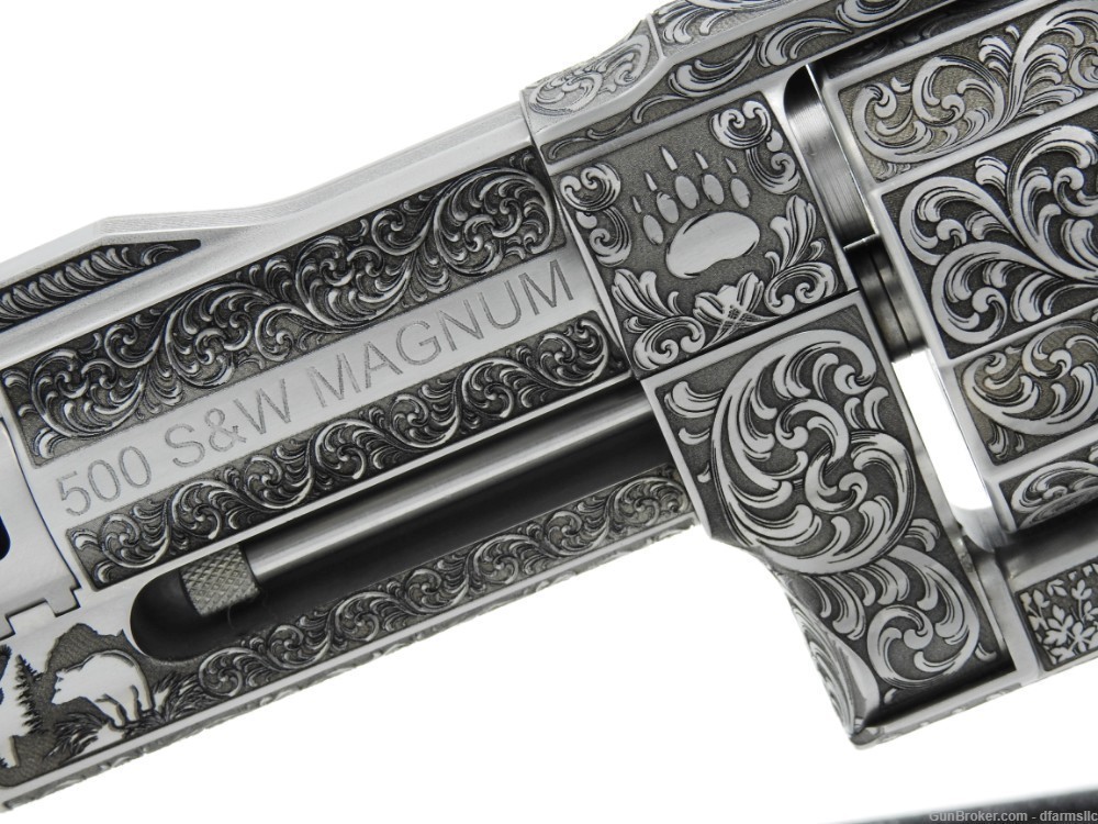 Ultra Rare Custom Engraved S&W Smith & Wesson 500 S&W500 4" 500 MAG COMP-img-4