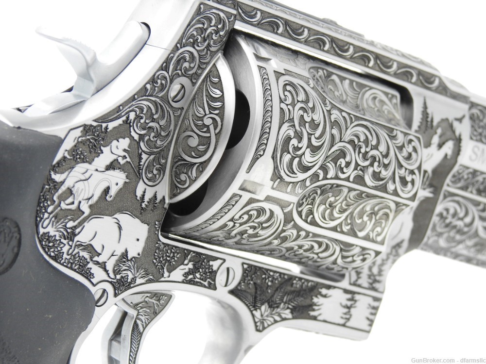 Ultra Rare Custom Engraved S&W Smith & Wesson 500 S&W500 4" 500 MAG COMP-img-12