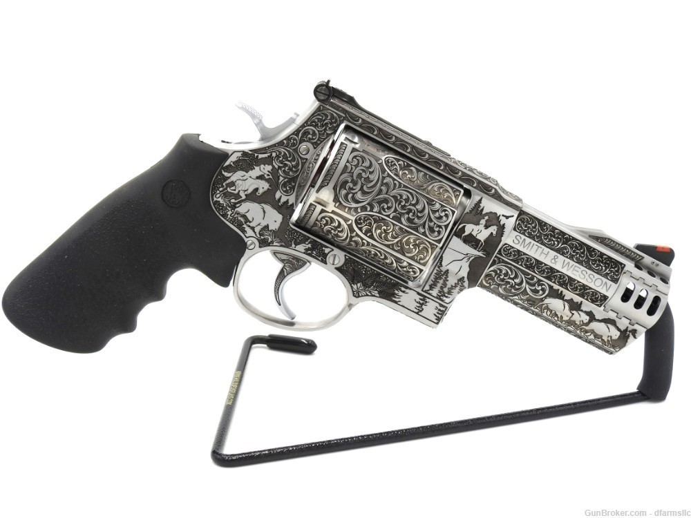 Ultra Rare Custom Engraved S&W Smith & Wesson 500 S&W500 4" 500 MAG COMP-img-13