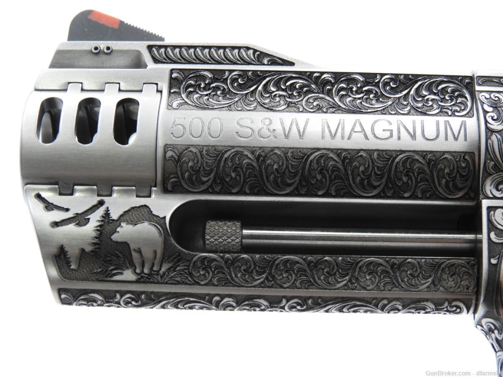 Ultra Rare Custom Engraved S&W Smith & Wesson 500 S&W500 4" 500 MAG COMP-img-30