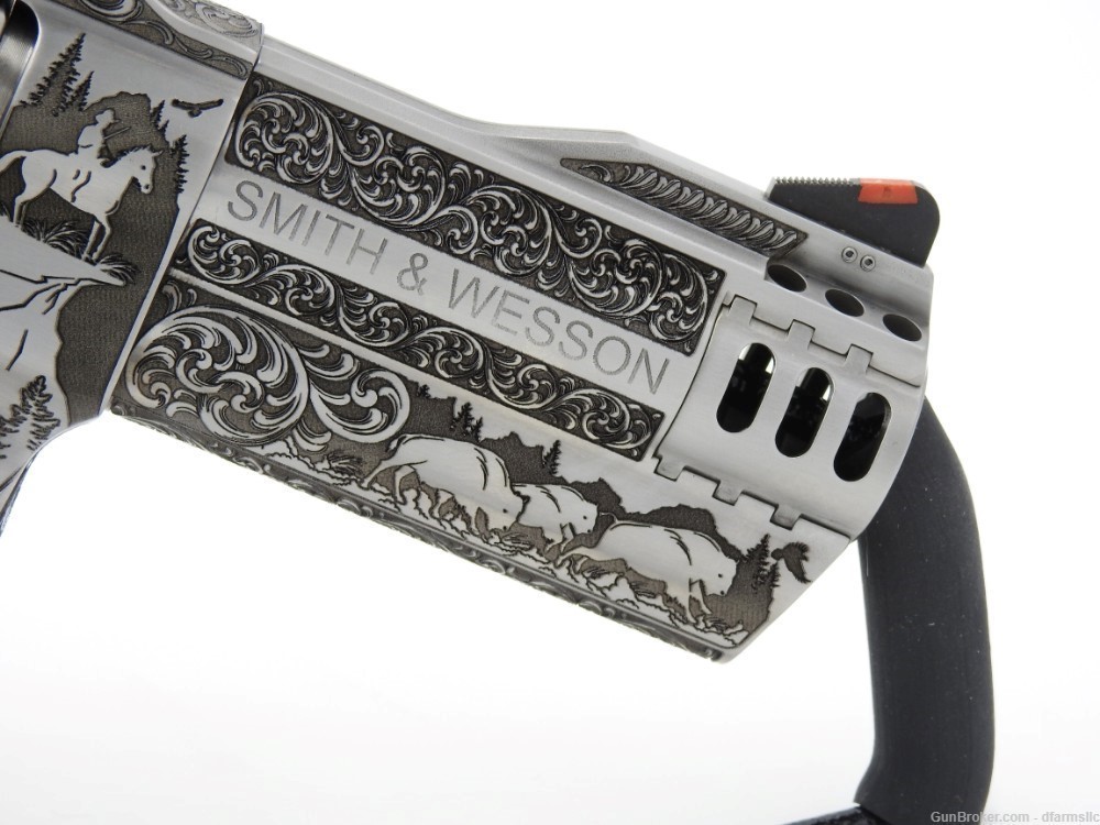 Ultra Rare Custom Engraved S&W Smith & Wesson 500 S&W500 4" 500 MAG COMP-img-14