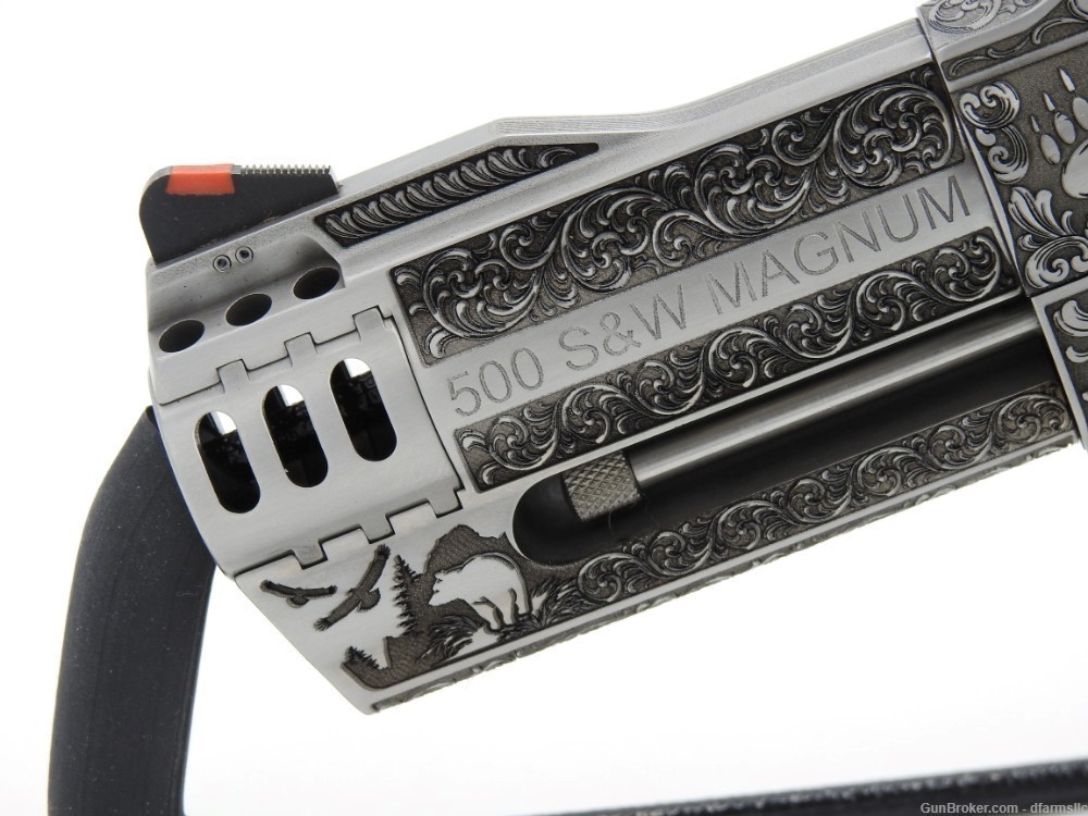 Ultra Rare Custom Engraved S&W Smith & Wesson 500 S&W500 4" 500 MAG COMP-img-3