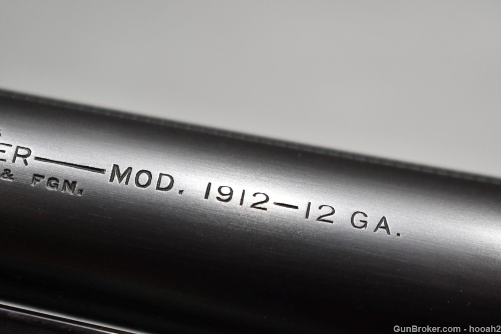 Winchester Model 1912 Pump Shotgun 2 3/4" 12 G 30" Nickel 1919-img-42