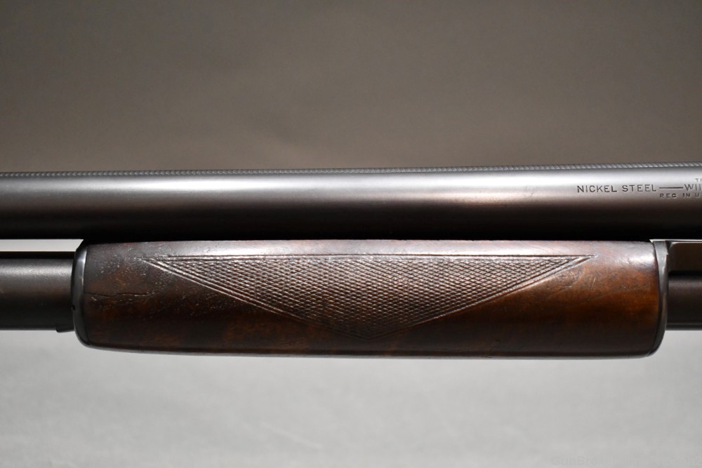 Winchester Model 1912 Pump Shotgun 2 3/4" 12 G 30" Nickel 1919-img-14