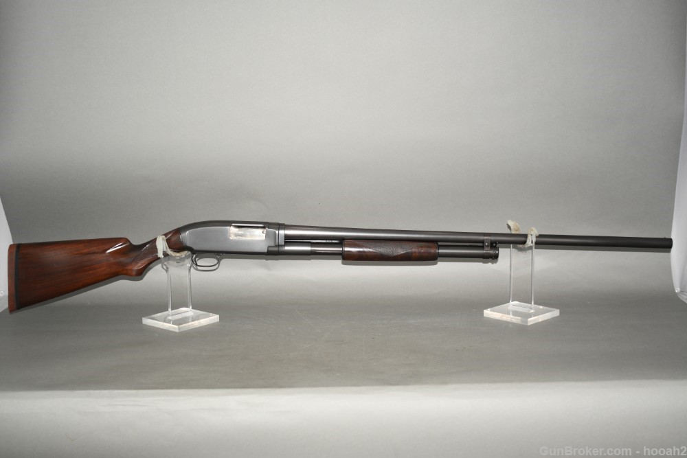 Winchester Model 1912 Pump Shotgun 2 3/4" 12 G 30" Nickel 1919-img-0