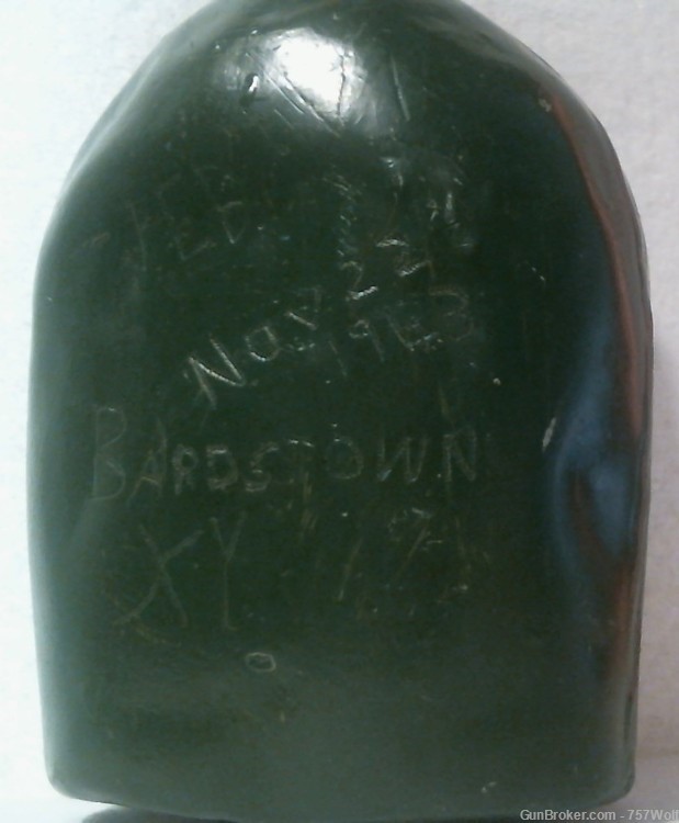 WWII Inscribed Trench Art Canteen Nov. 22 1943 Battle Of Berlin Souvenir-img-0