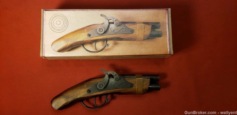 Parris Savannah TN. USA Cap Gun Rifle 1689 & Pistol Over/Under Toy vintage -img-14
