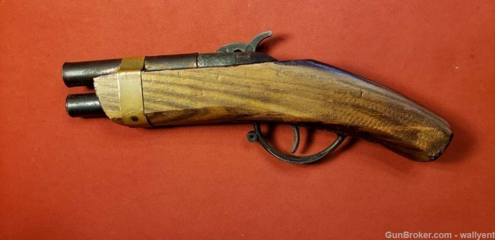 Parris Savannah TN. USA Cap Gun Rifle 1689 & Pistol Over/Under Toy vintage -img-11