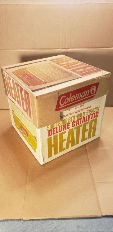 Coleman GOLD Deluxe Catalytic Heater 5000-8000 BTU 515A704 Box Manual Bond-img-11
