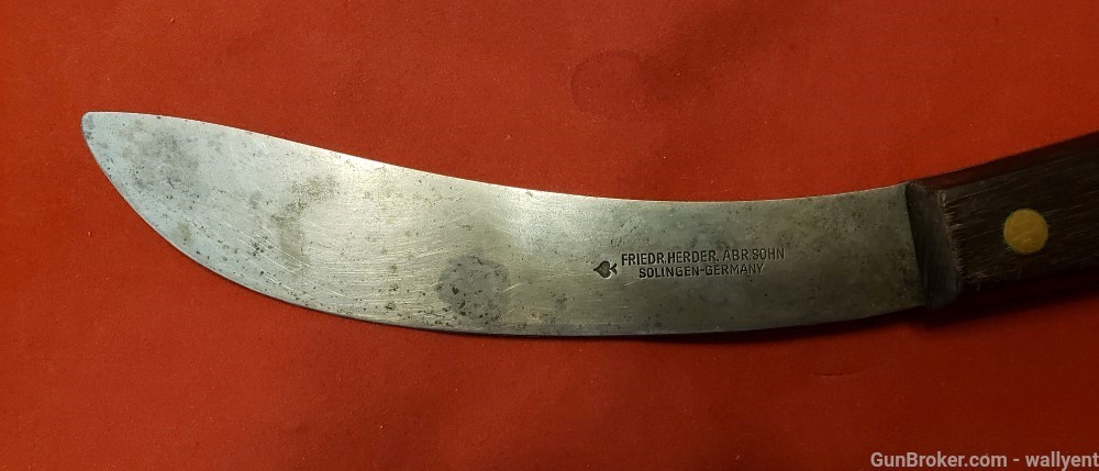 FRIEDR.HERDER.ABR.SOHN Solinger Germany Knife 'Spade" Skinner style boner -img-7