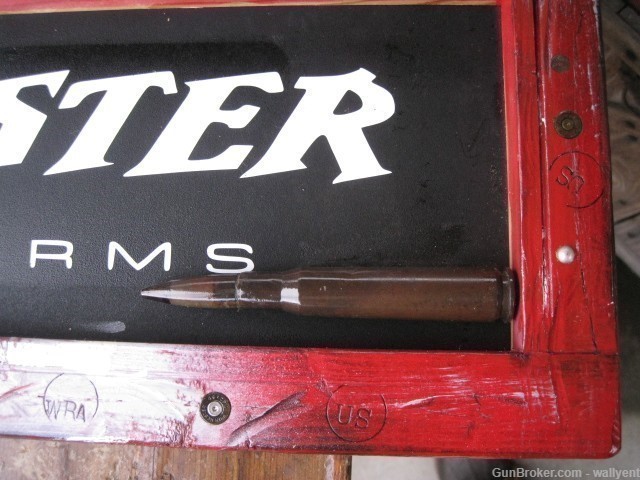 WINCHESTER Repeating Arms Sign Board Metal Wood Framed Custom -1 of a Kind-img-11