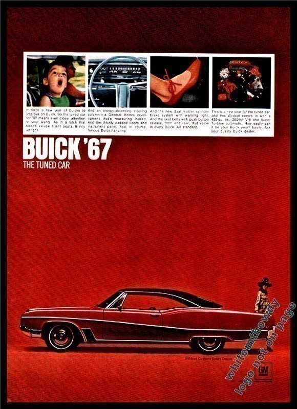 1967 BUICK Wildcat Red Custom Sport Coupe Photo AD-img-0