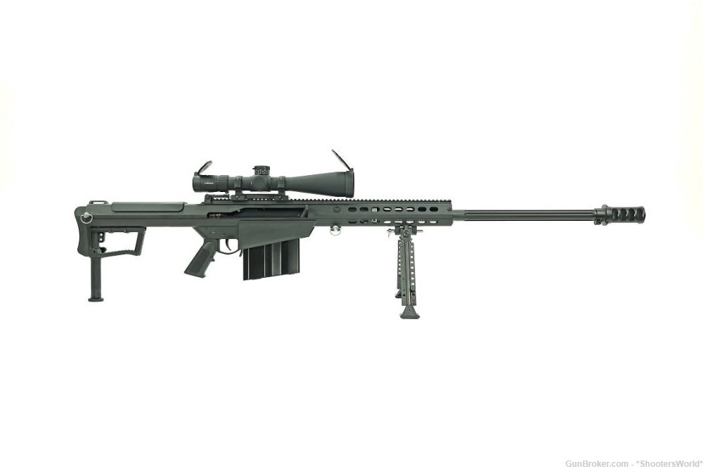 Barrett M107A1 50BMG Military Contract Overrun 10RD W/ Scope - BAR19600-img-0