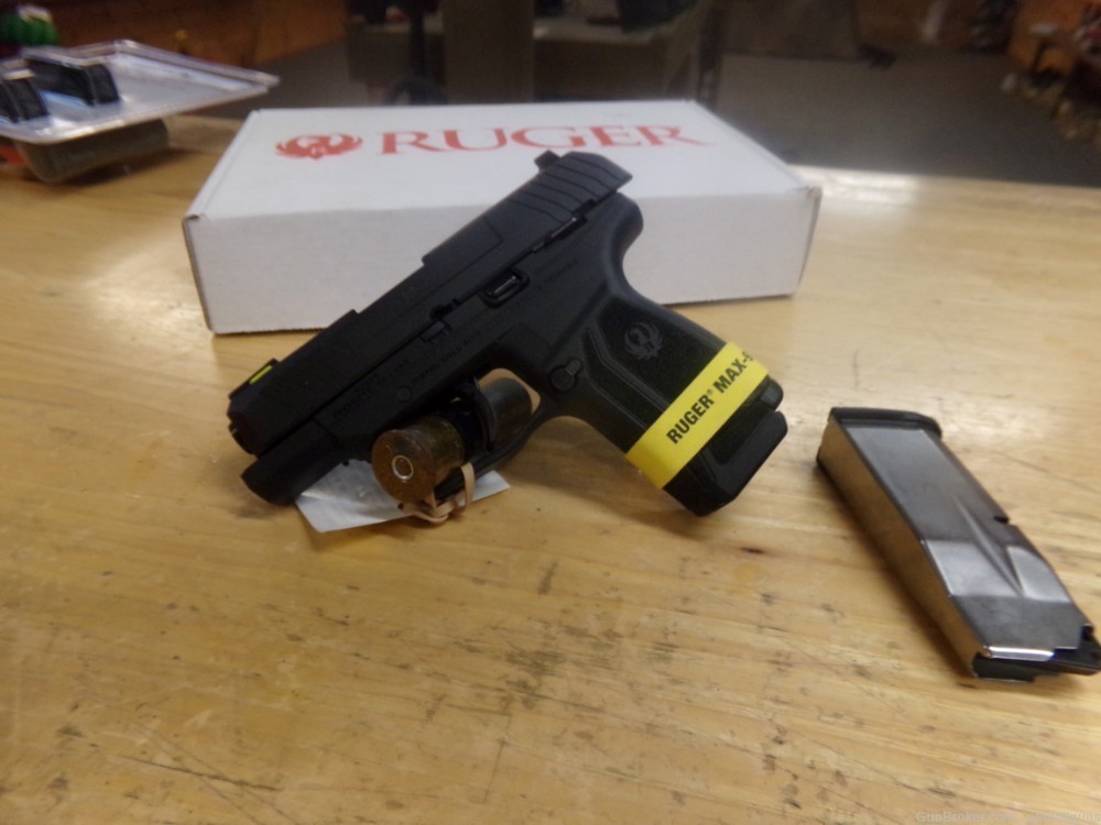 Ruger Max 9,  9mm  Optics Ready With Fiber optic Sights, New In Box-img-3