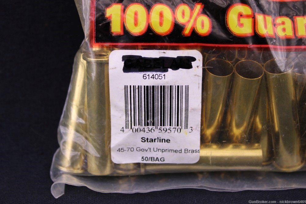 NEW STARLINE BRASS .45-70 GOVERNMENT #4570 LARGE PRIMER 100 COUNT-img-4