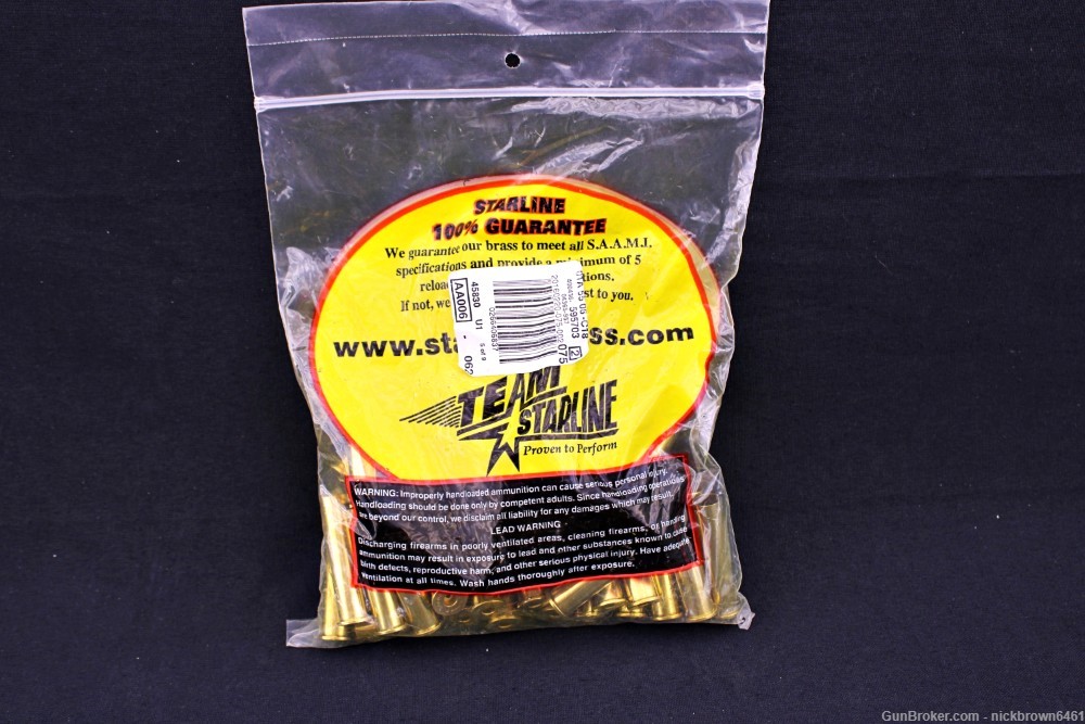 NEW STARLINE BRASS .45-70 GOVERNMENT #4570 LARGE PRIMER 100 COUNT-img-2
