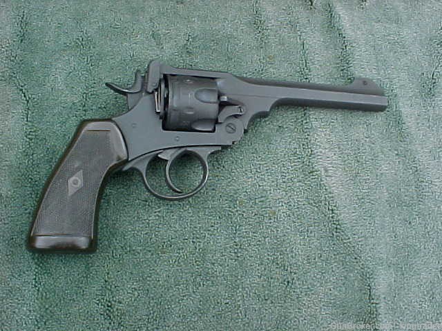 Vintage WEBLEY MK Vl .455 BNP Revolver C1920 Test Fired with 45 ACP Ammo CR-img-0