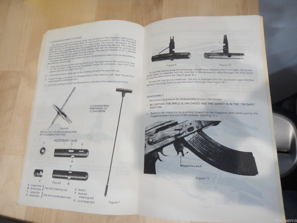 Original SKS AKS AK-47 Instruction Manual with parts list & extras (G402)-img-6