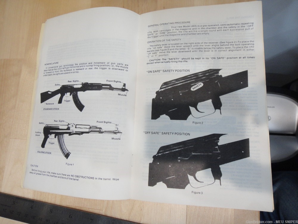 Original SKS AKS AK-47 Instruction Manual with parts list & extras (G402)-img-4