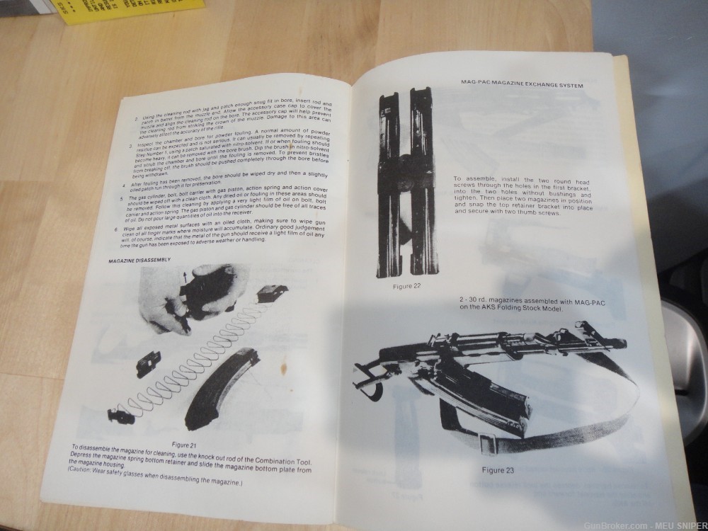 Original SKS AKS AK-47 Instruction Manual with parts list & extras (G402)-img-9