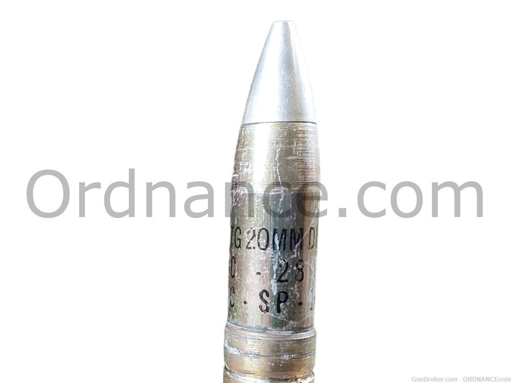 20mm US drill round Rh-202 HS.820 20x139mm anti-aircraft inert shell ammo -img-6