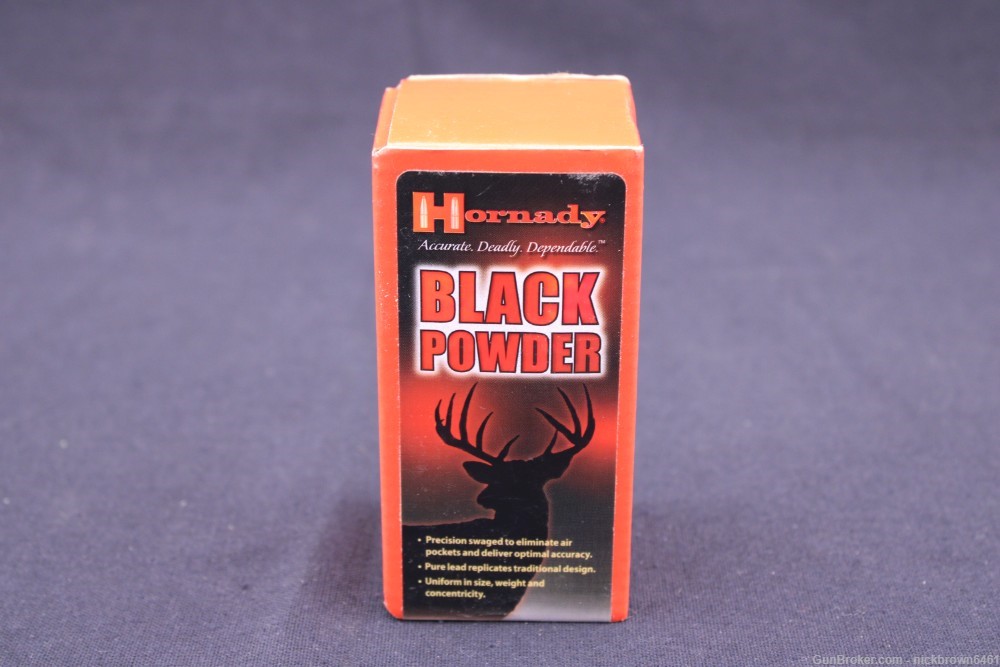 HORNADY 44 CAL .454" LEAD ROUND BALLS FOR MUZZLELOADING 100 CT #6070-img-2