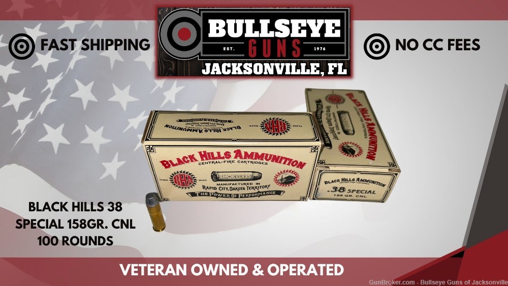 Black Hills Cowboy Action 38 Special Ammo 158 Grain CNL 100 Rounds-img-0