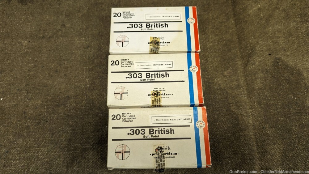 PPU .303 British 180-gr SP *Lot of 60 rounds*-img-0
