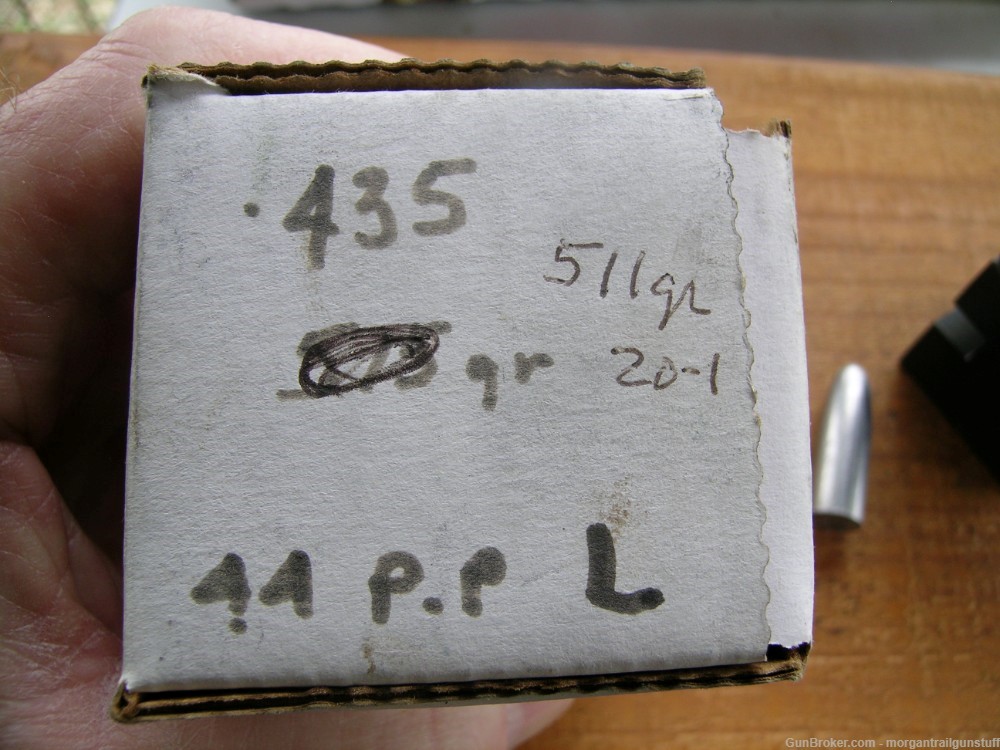 Steve Brooks Custom .435" 511 Grain Mold Paper Patch Bullet Mould 1 Cav-img-1