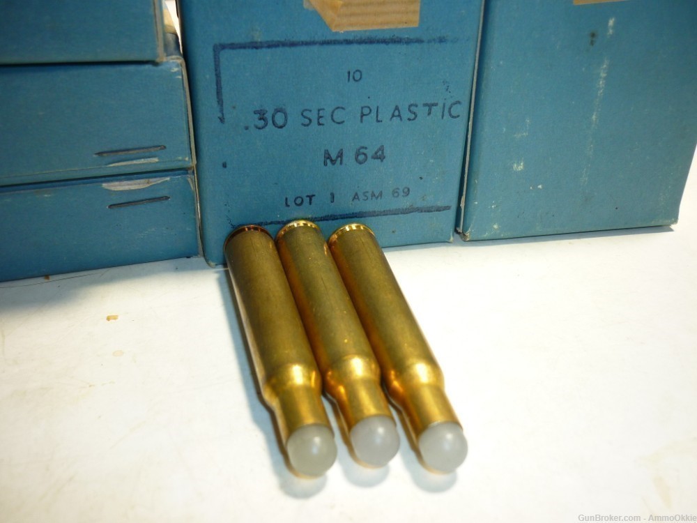 10rd RIOT CONTROL Plastic Bullet .30 06 FN 1967 Crowd Control Training -img-2