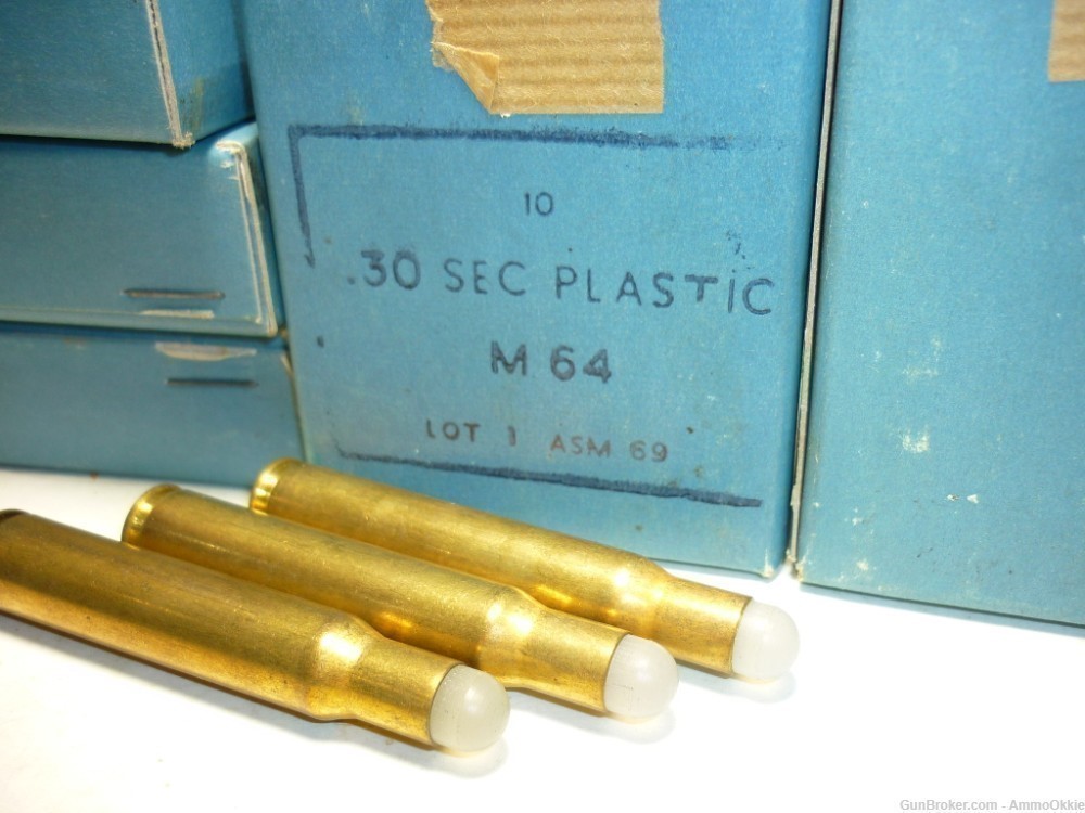 10rd RIOT CONTROL Plastic Bullet .30 06 FN 1967 Crowd Control Training -img-0