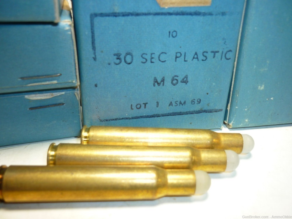 10rd RIOT CONTROL Plastic Bullet .30 06 FN 1967 Crowd Control Training -img-1