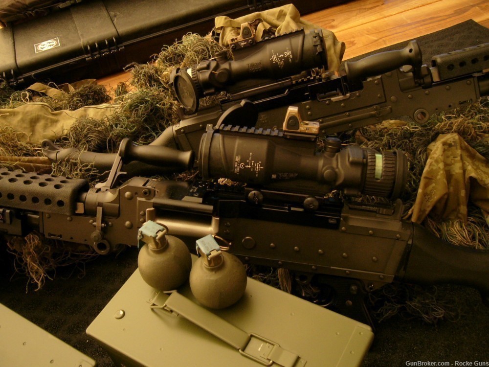 OHIO ORDNANCE WORKS M240 SLR 7.62 NATO ISSUE OPTICS 2000 RDS BELTED AMMO FN-img-82