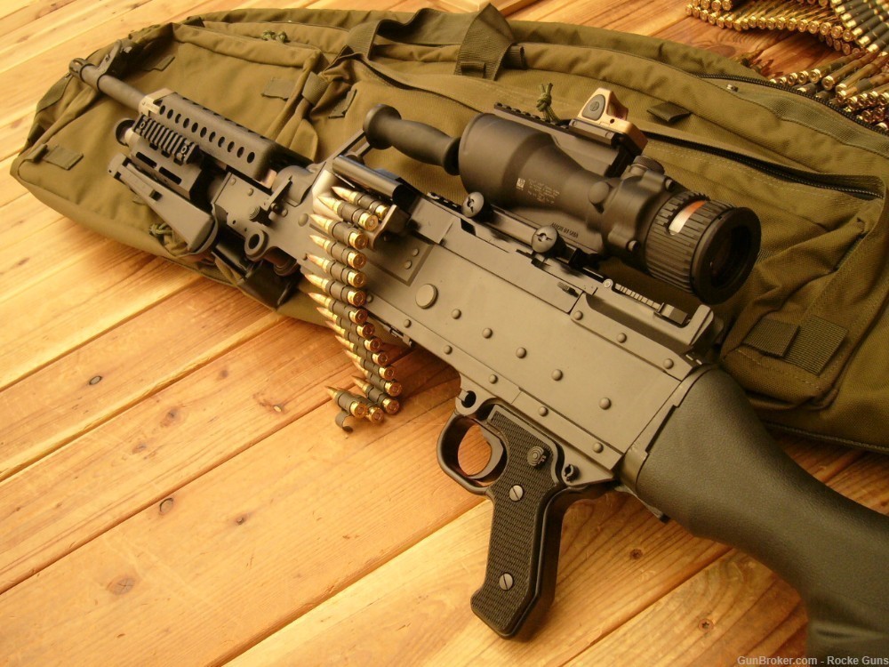 OHIO ORDNANCE WORKS M240 SLR 7.62 NATO ISSUE OPTICS 2000 RDS BELTED AMMO FN-img-63