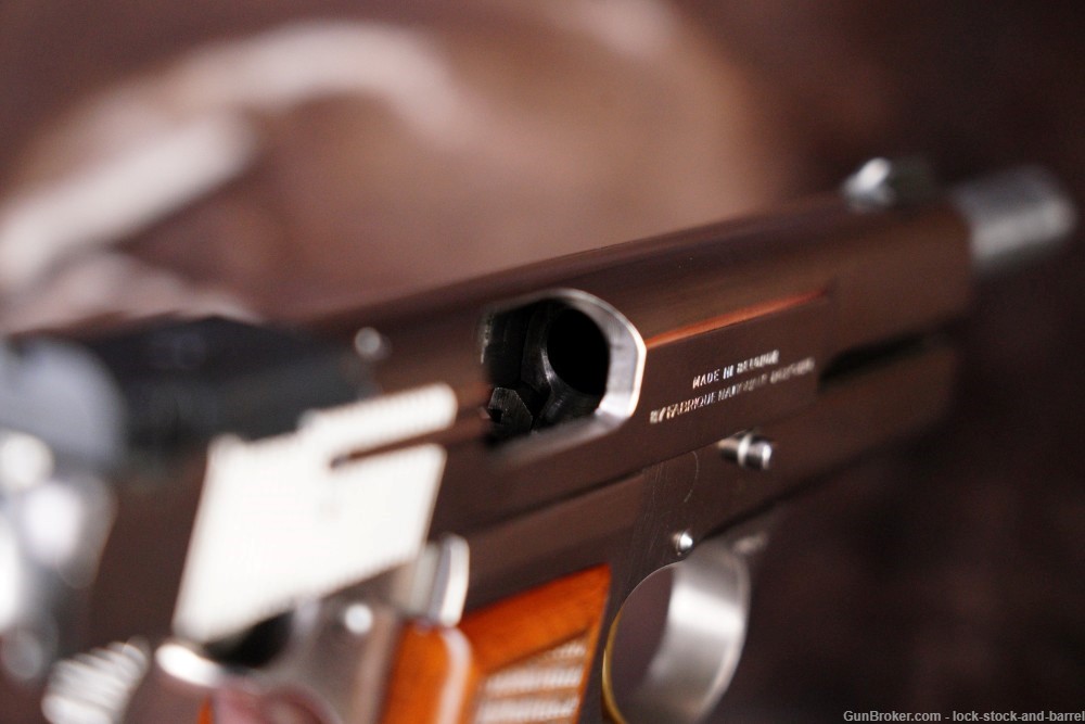FN Browning Hi-Power 9mm Luger 4 5/8" Nickel Semi-Auto Pistol, 1981 NO CA-img-14