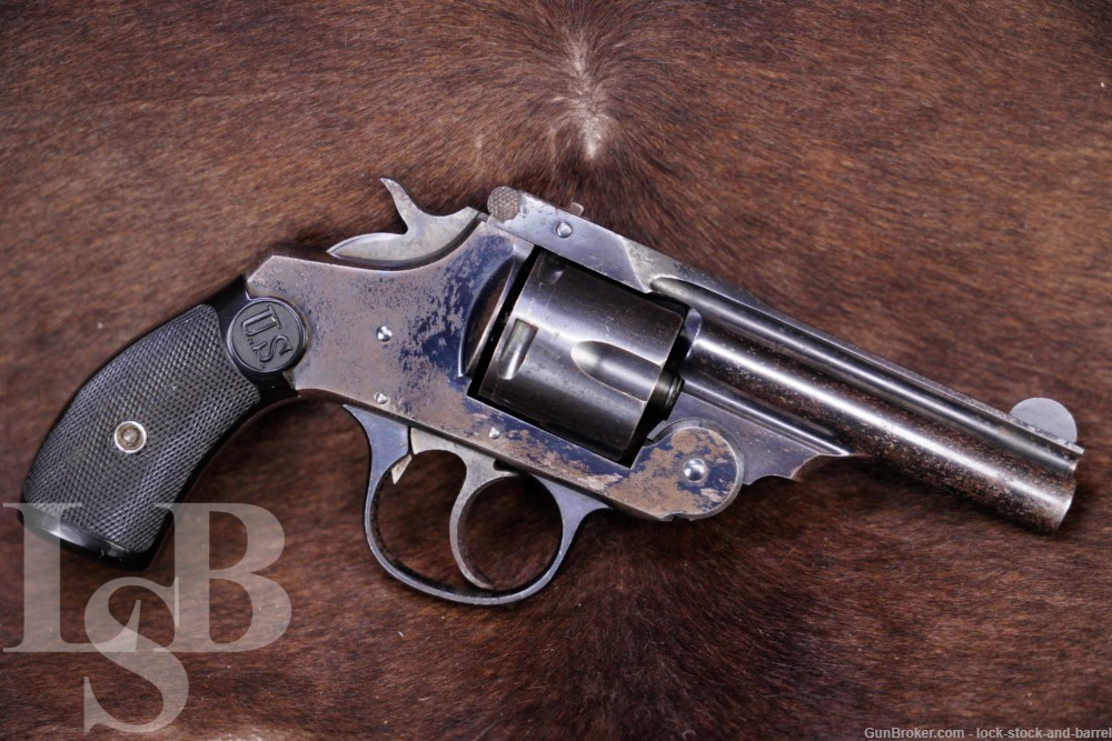 Iver Johnson US Revolver Co .38 S&W 3.25" Blue Double Action Revolver C&R-img-0