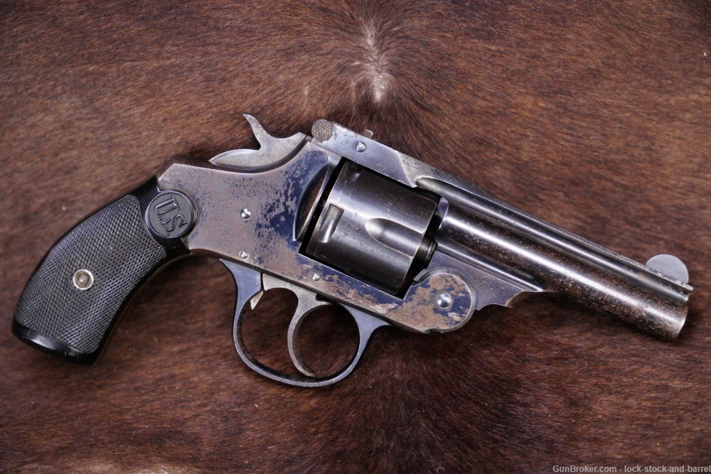 Iver Johnson US Revolver Co .38 S&W 3.25" Blue Double Action Revolver C&R-img-2