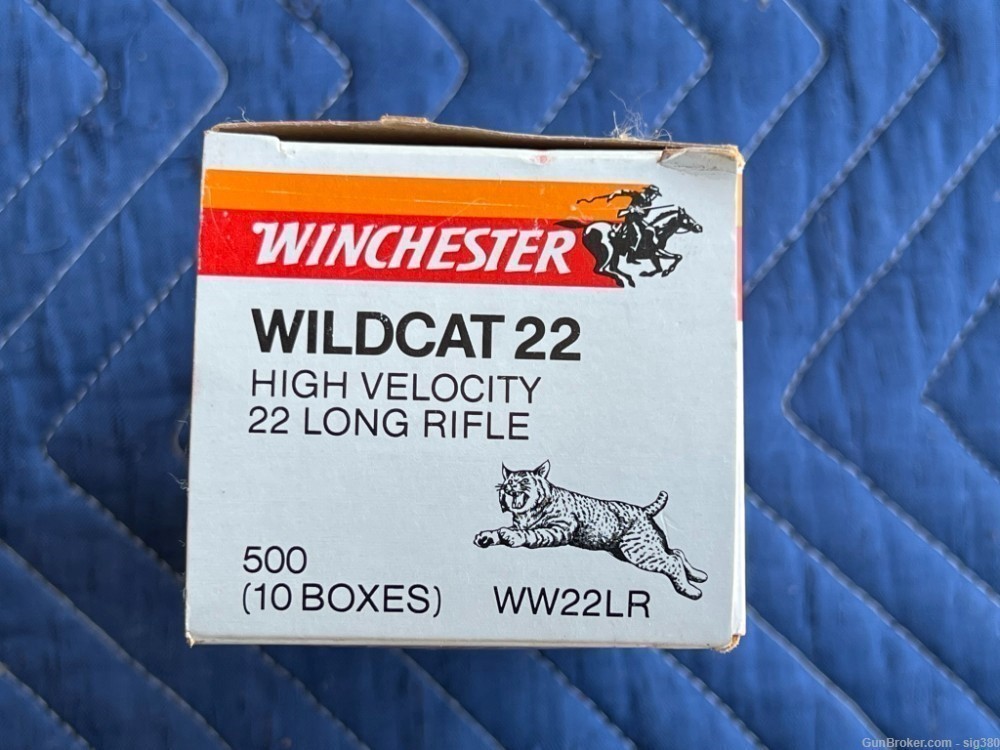 VINTAGE WINCHESTER BRICK OF 500 22LR WILDCAT 22 FULL BOX-img-3