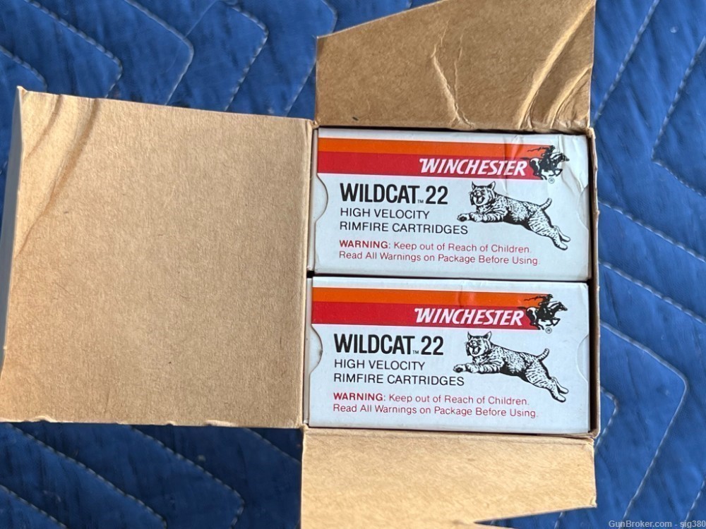 VINTAGE WINCHESTER BRICK OF 500 22LR WILDCAT 22 FULL BOX-img-5
