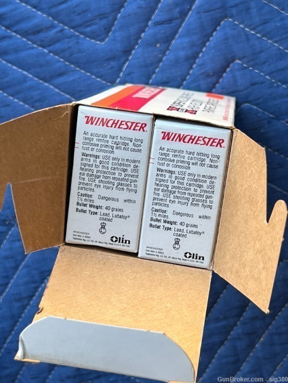 VINTAGE WINCHESTER BRICK OF 500 22LR WILDCAT 22 FULL BOX-img-6