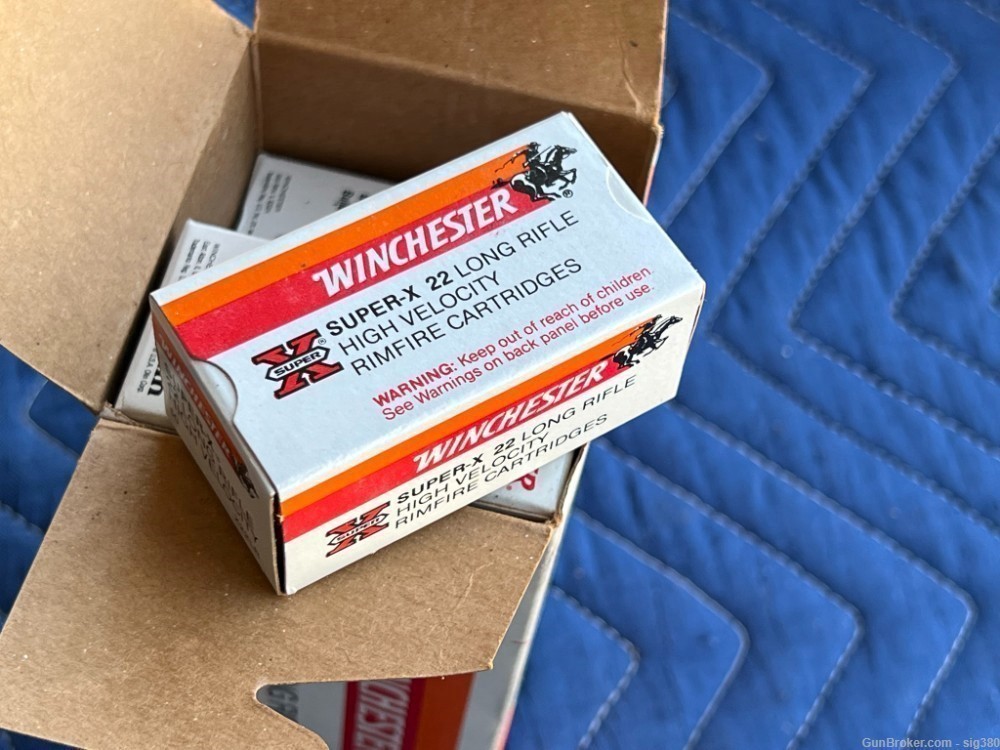 VINTAGE WINCHESTER BRICK OF 500 22LR WILDCAT 22 FULL BOX-img-7