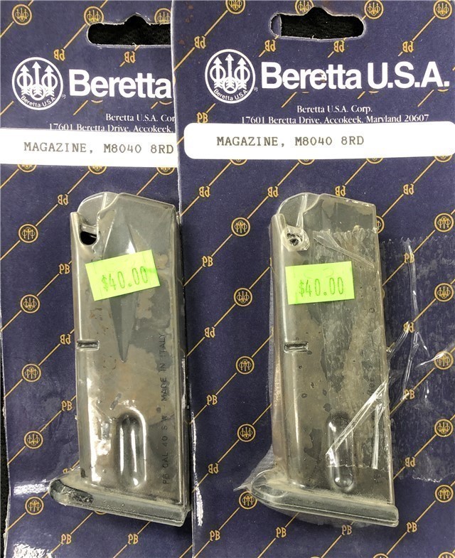 Beretta m8040 .40sw 8rnd mag 2 mags-img-0
