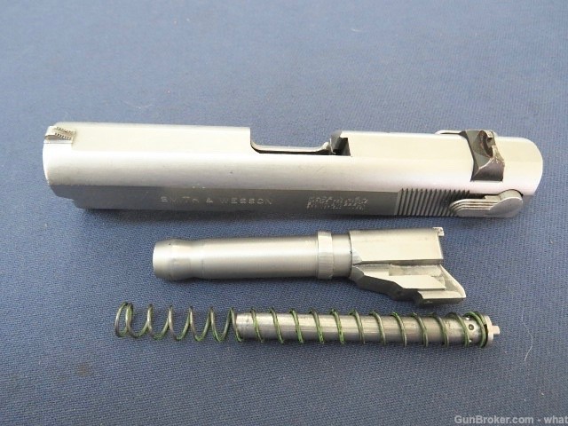 S&W Model 669 9mm Stainless Steel Pistol Slide + Barrel & Recoil Assembly-img-0