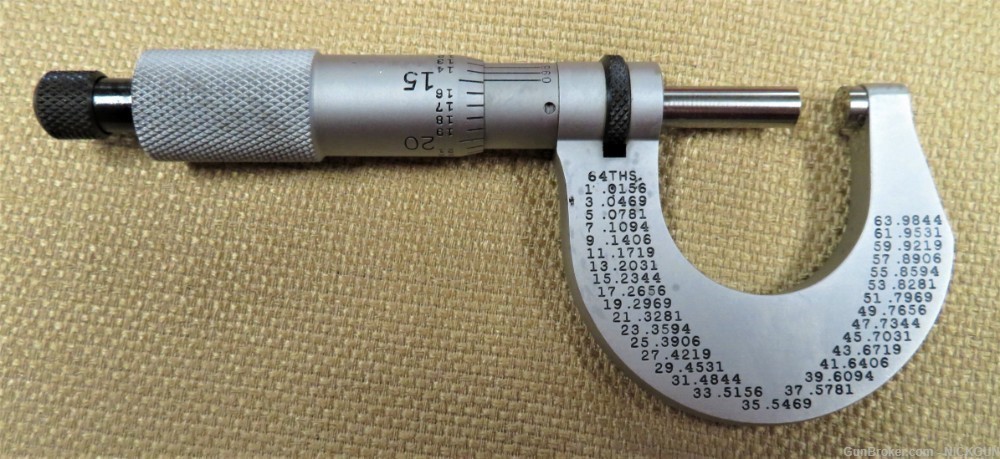 Vintage “1979” Starrett micrometer EDP50943 one inch-img-3